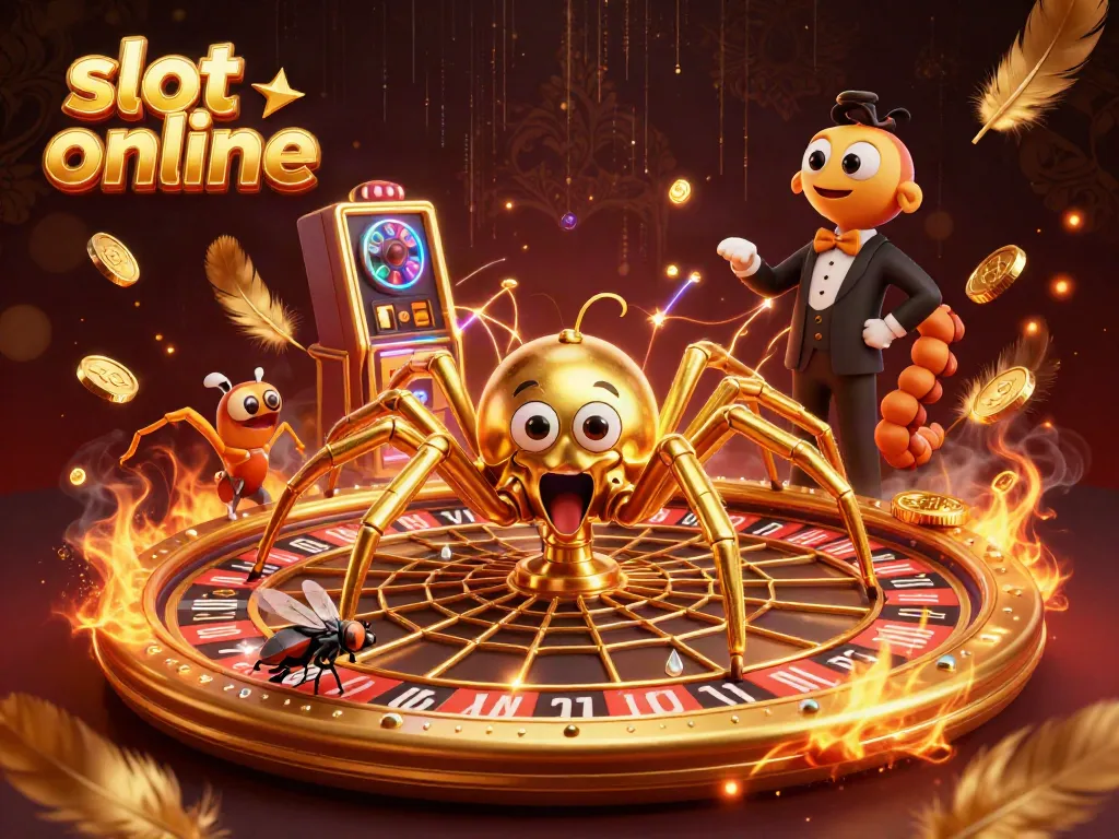 Engage in thrilling slot online gameplay with vibrant characters amidst a dynamic casino scene.