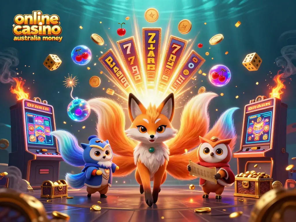 Experience vibrant gameplay at online casino Australia real money with a colorful jackpot scene.