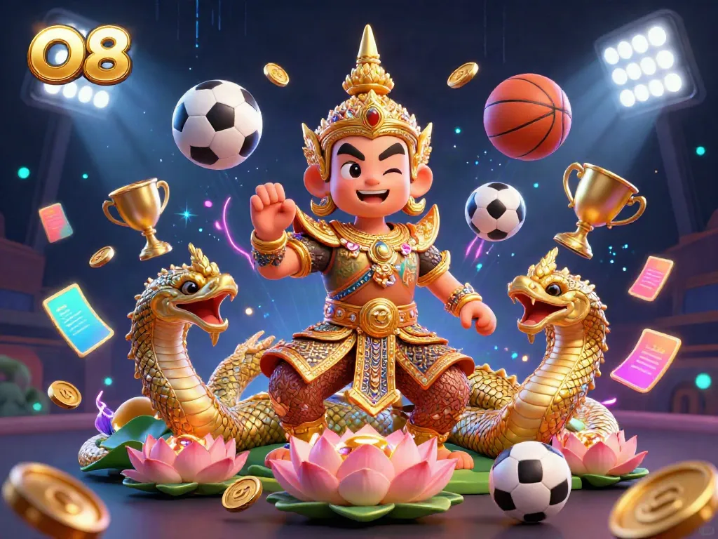 Experience O8's thrilling sports betting with vivid characters and dynamic elements for an immersive casino adventure.