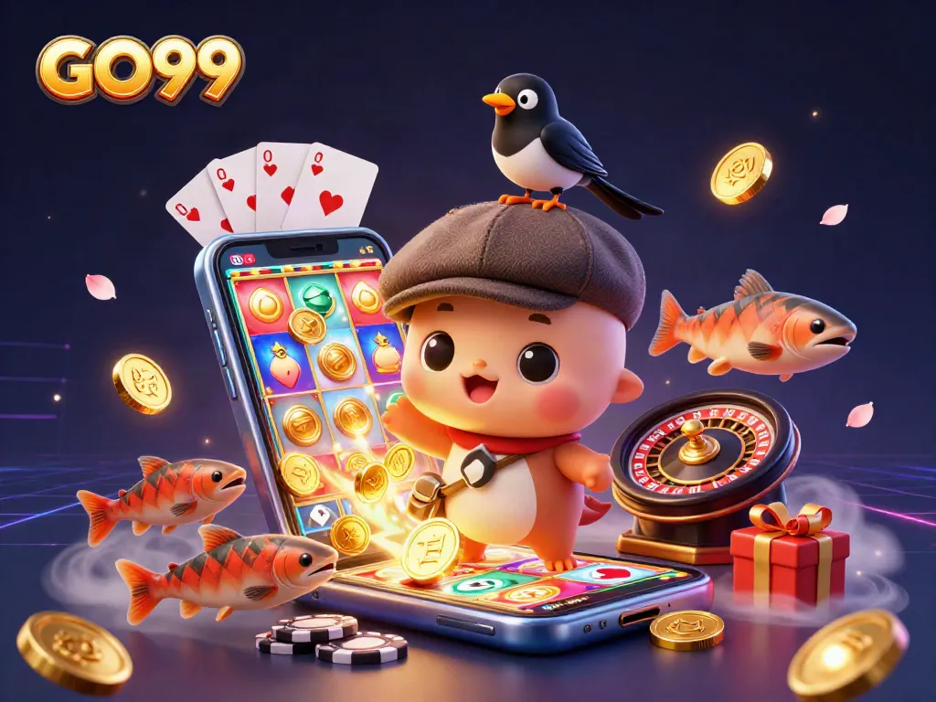 Engage with GO99 for an immersive gaming experience featuring vibrant characters and dynamic slot games.