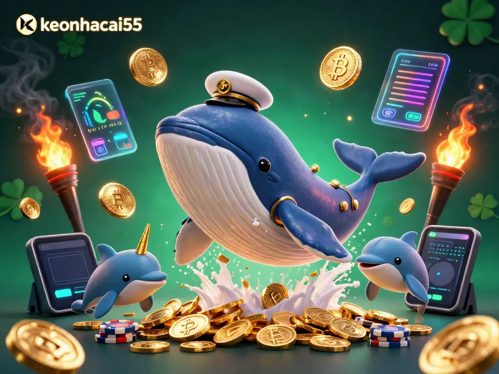 Experience thrilling wins at keonhacai55 with engaging characters celebrating in a vibrant gaming scene.