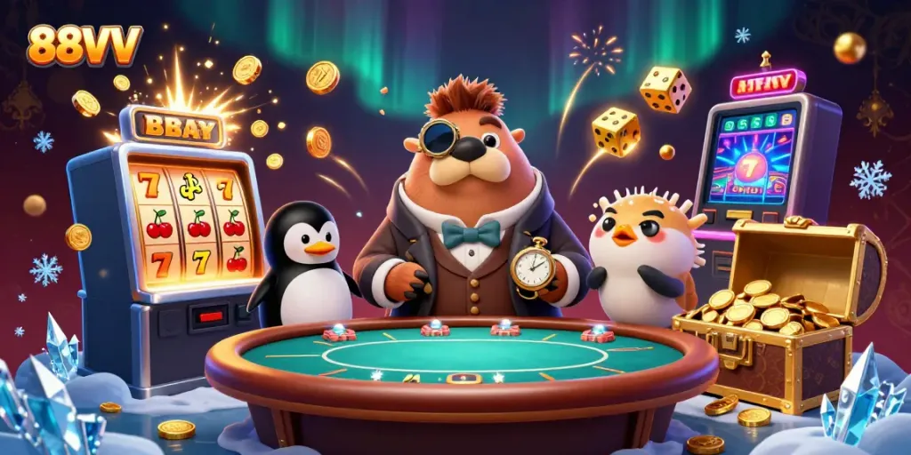 Experience thrilling gaming action at 88VV with unique characters in an exhilarating underwater setting.