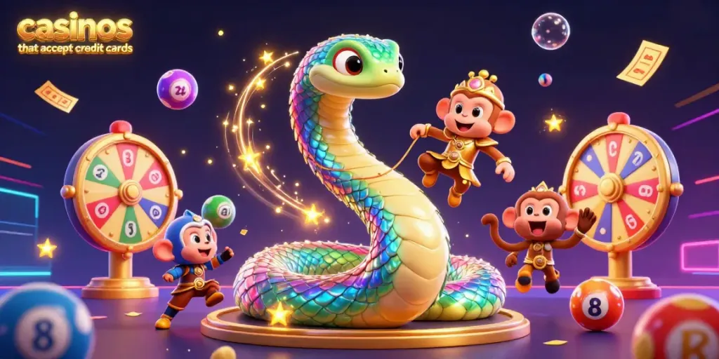 Experience casinos that accept credit cards with vibrant 3D characters and captivating animations.